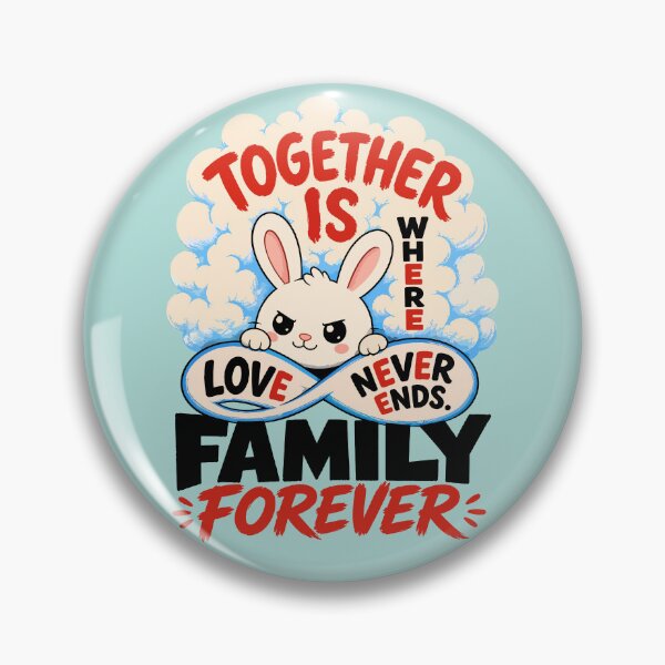Item preview, Cute Bunny Love Forever Art Print designed and sold by Nadiename.
