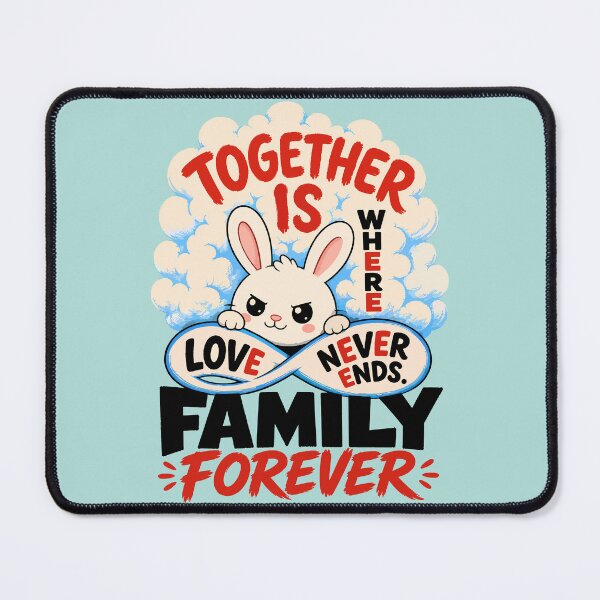 Item preview, Cute Bunny Love Forever Art Print designed and sold by Nadiename.