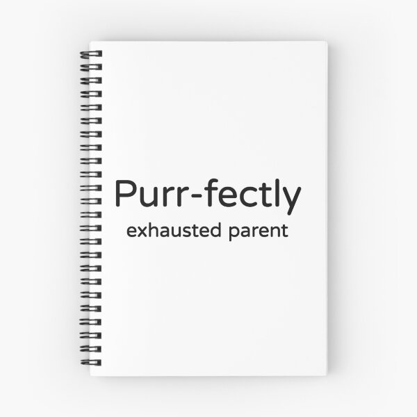 Item preview, Purr-fectly Exhausted Parent Tee designed and sold by low battery meme design.