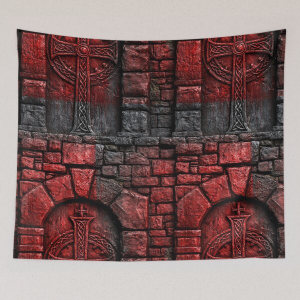 Item preview, Red Arched Castle Wall and Ancient Brickwork designed and sold by Piotrek0001.