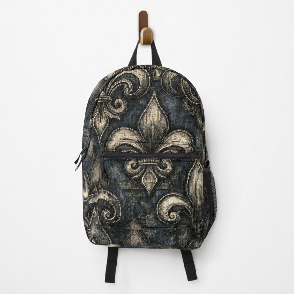 Item preview, Large Silver Fleur-de-Lis on Charcoal Metal designed and sold by Piotrek0001.