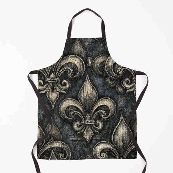 Item preview, Large Silver Fleur-de-Lis on Charcoal Metal designed and sold by Piotrek0001.