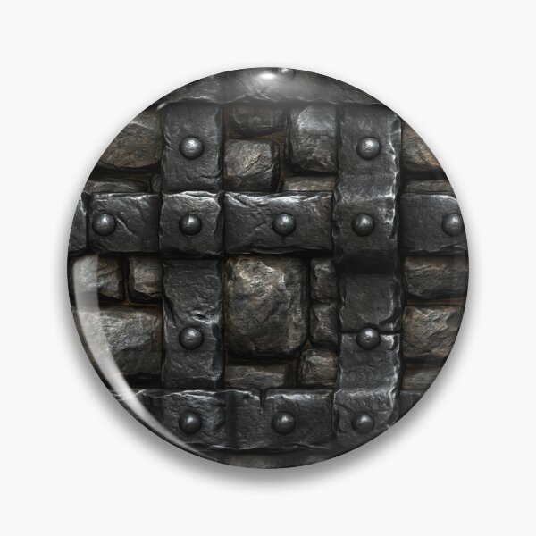 Item preview, Dark Charcoal Stone Wall with Iron Bolts designed and sold by Piotrek0001.