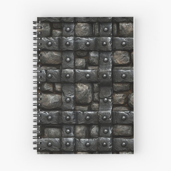 Item preview, Dark Charcoal Stone Wall with Iron Bolts designed and sold by Piotrek0001.