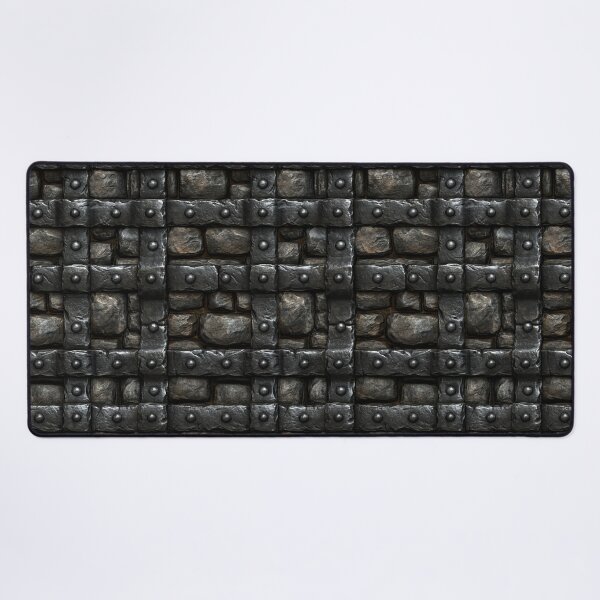 Item preview, Dark Charcoal Stone Wall with Iron Bolts designed and sold by Piotrek0001.