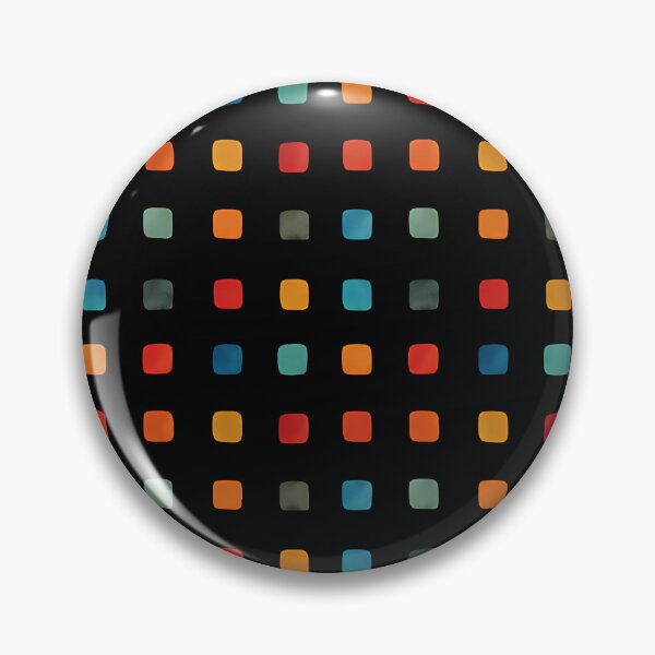 Item preview, Colorful Abstract Square Dots on Black Background designed and sold by zenjiinspired.