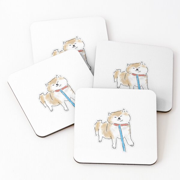 Item preview, Cute Stubborn Shiba Inu Dog Refuse To Walk Art designed and sold by raun.draw.