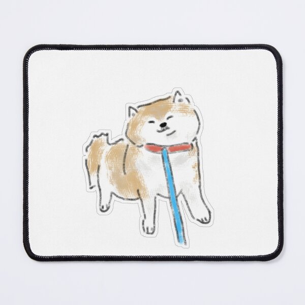 Item preview, Cute Stubborn Shiba Inu Dog Refuse To Walk Art designed and sold by raun.draw.