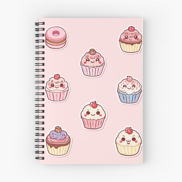 Item preview, Cute Kawaii Cupcakes And Macaron Sweet Dessert Illustration Art designed and sold by Artemis & Woven Collective.