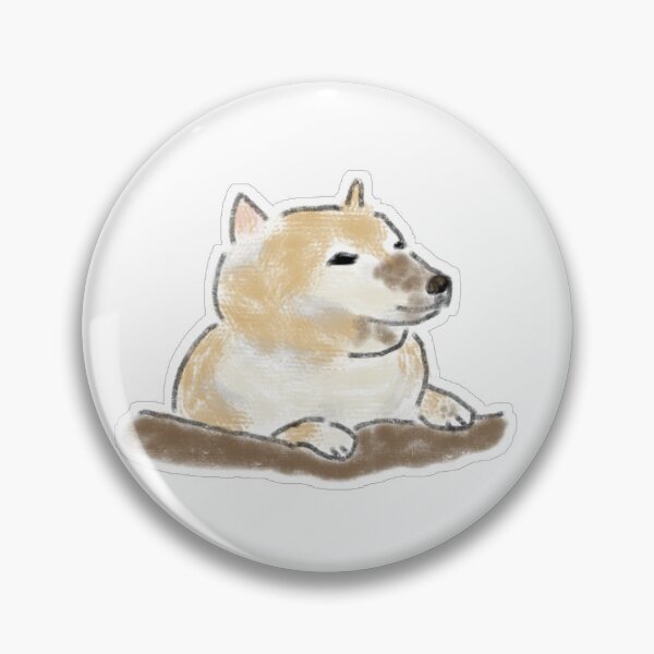 Item preview, Cute Chilling Dog Shiba Inu Cheems Loaf Art designed and sold by raun.draw.