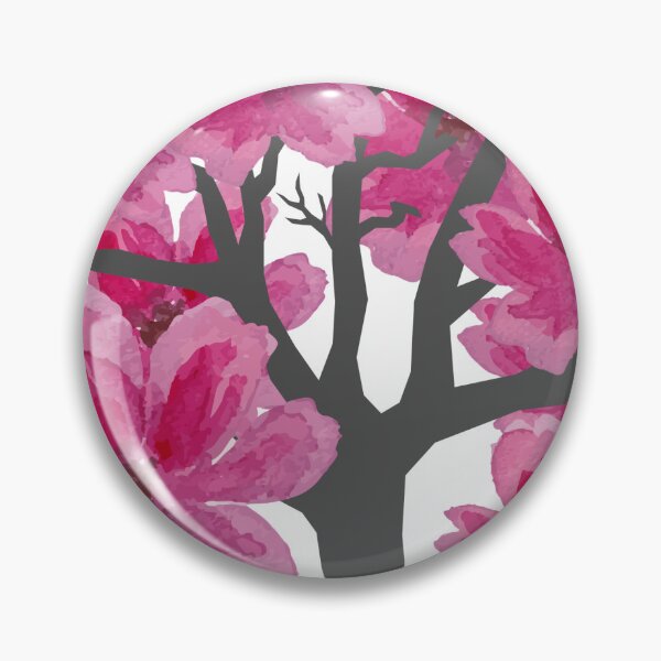 Item preview, pink cherry blossom floral art designed and sold by introvertarts.
