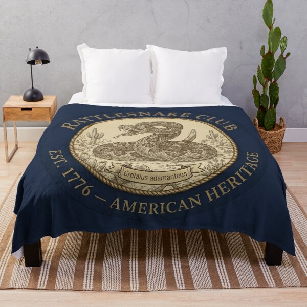 Item preview, Rattlesnake Club American Heritage Vintage Badge designed and sold by CalmCapy Co.