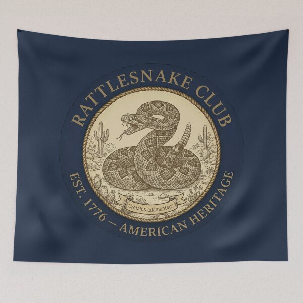 Item preview, Rattlesnake Club American Heritage Vintage Badge designed and sold by CalmCapy Co.
