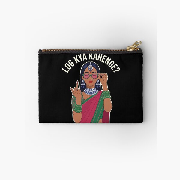 Item preview, Log Kya Kahenge  Desi Girl Funny Quote Slogan designed and sold by alltheprints.