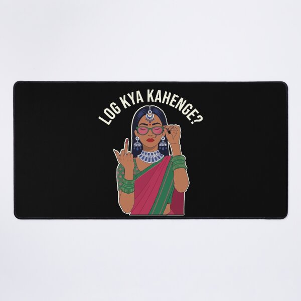 Item preview, Log Kya Kahenge Desi Girl Funny Quote Slogan designed and sold by alltheprints.