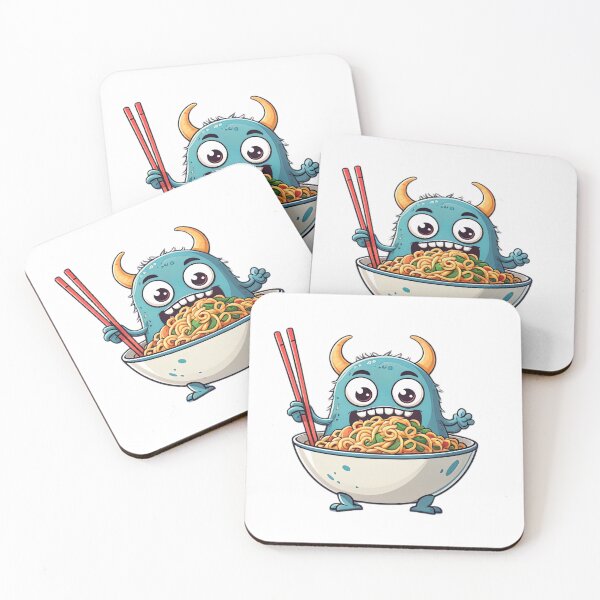 Item preview, Funny Monster Ramen Bowl Cute Cartoon Noodle Lover designed and sold by designerbhai009.