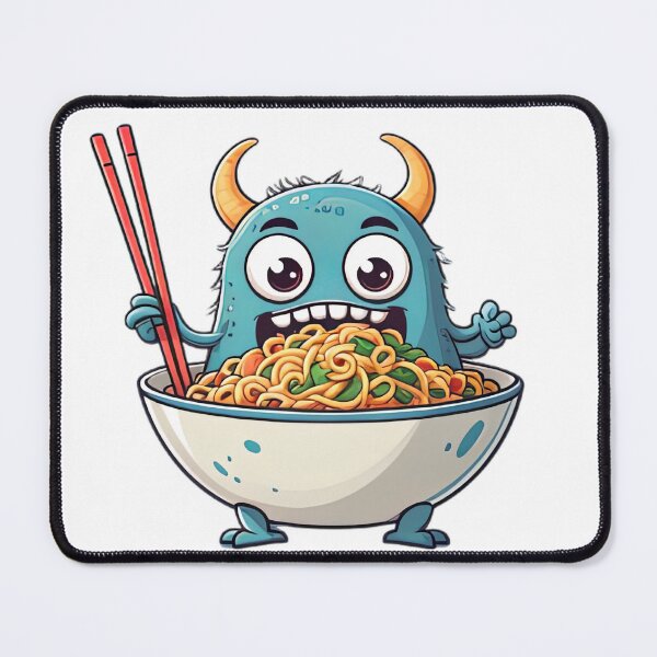 Item preview, Funny Monster Ramen Bowl Cute Cartoon Noodle Lover designed and sold by designerbhai009.