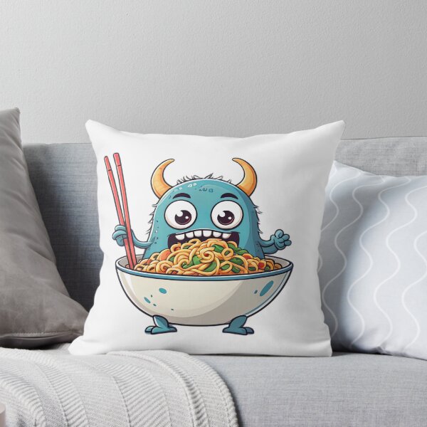 Item preview, Funny Monster Ramen Bowl Cute Cartoon Noodle Lover designed and sold by designerbhai009.
