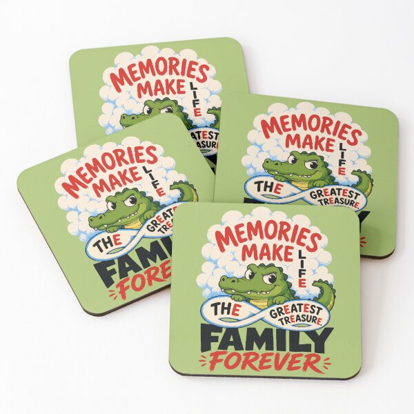 Item preview, Cute Crocodile Family Forever Art Print designed and sold by Nadiename.