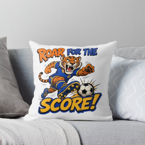 Item preview, Roar for the Score Funny Tiger Soccer designed and sold by PIXENTRA.