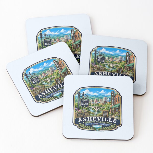 Item preview, Asheville, North Carolina - Blue Ridge Mountains designed and sold by Myra365Art.