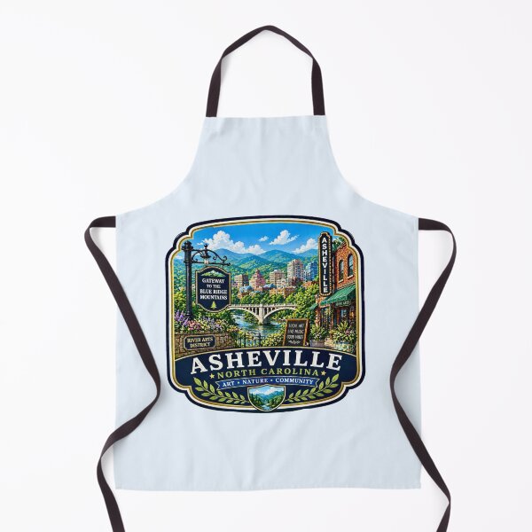 Item preview, Asheville, North Carolina - Blue Ridge Mountains designed and sold by Myra365Art.
