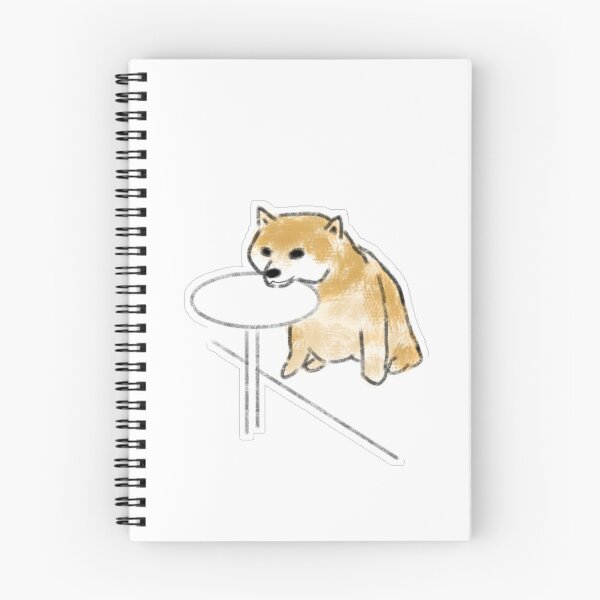 Item preview, Cute Dog Leaning On Table Shiba Inu Resting Art designed and sold by raun.draw.