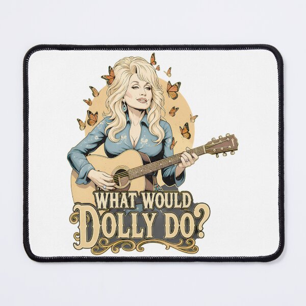 Item preview, What Would Dolly Do Dolly Parton Country Music What Would Dolly Do Butterflies Guitar Icon Legend I designed and sold by VincentMulisan1.