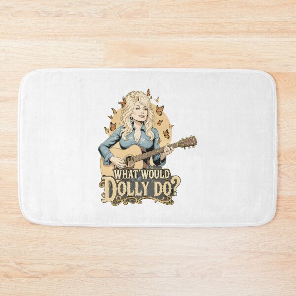 Item preview, What Would Dolly Do Dolly Parton Country Music What Would Dolly Do Butterflies Guitar Icon Legend I designed and sold by VincentMulisan1.