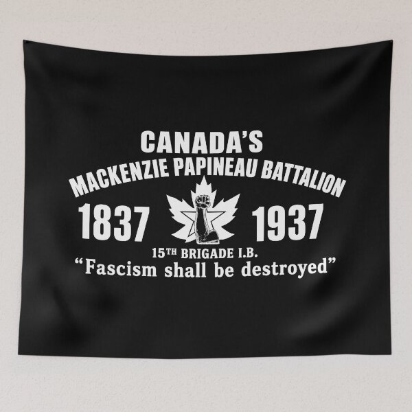 Item preview, Canadas Mackenzie Papineau Battalion Antifascist Commemorative Artwork Print designed and sold by PinUpPizzazz.
