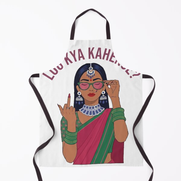 Item preview, Log Kya Kahenge Desi Girl Funny Quote Slogan designed and sold by alltheprints.