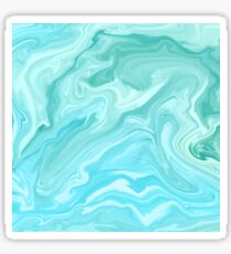 Blue Marble Pattern Sticker