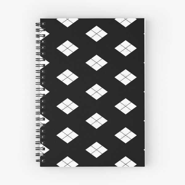 Item preview, Takeda Shingen Crest - Takeda Bishi Samurai Mon White Black Tile / Japanese Crest designed and sold by 戦国まーけっと SENGOKU MARKET.