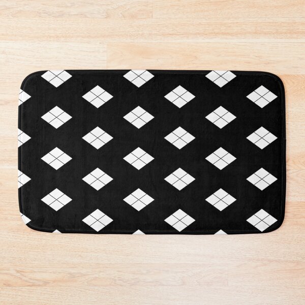 Item preview, Takeda Shingen Crest - Takeda Bishi Samurai Mon White Black Tile / Japanese Crest designed and sold by 戦国まーけっと SENGOKU MARKET.