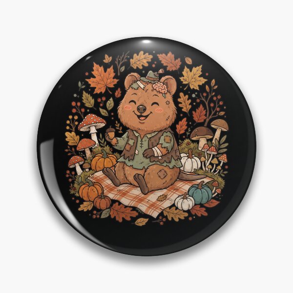 Item preview, Quokka Zombie Halloween Cozy Cottagecore Autumn Fall designed and sold by MTRBSK11.