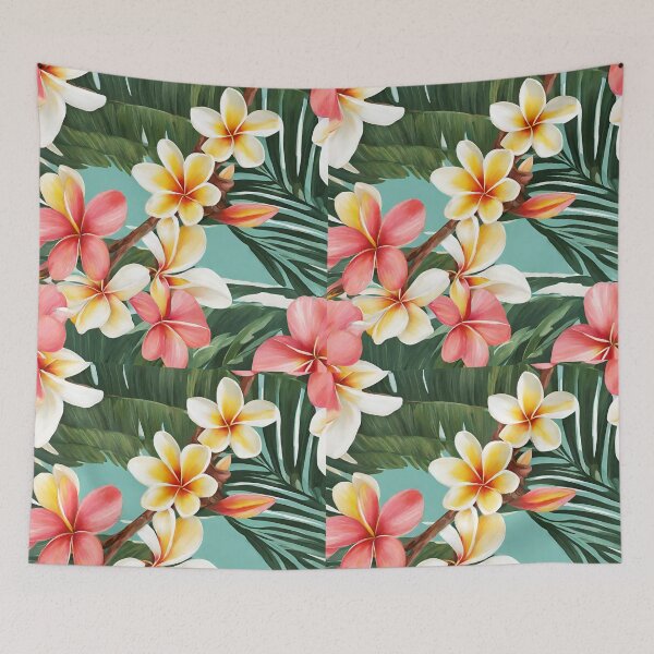 Item preview, Frangipani Tropical Colour Floral designed and sold by SerenebySL.