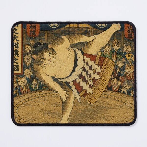 Item preview, The Grand Cat Sumo – Ukiyo-e Yokozuna designed and sold by カワチイキュート.