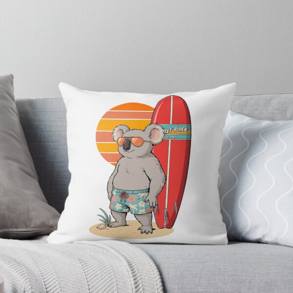 Item preview, Koala Sunset Rider Surfer Cartoon designed and sold by Museum Of Non-Existing Art.