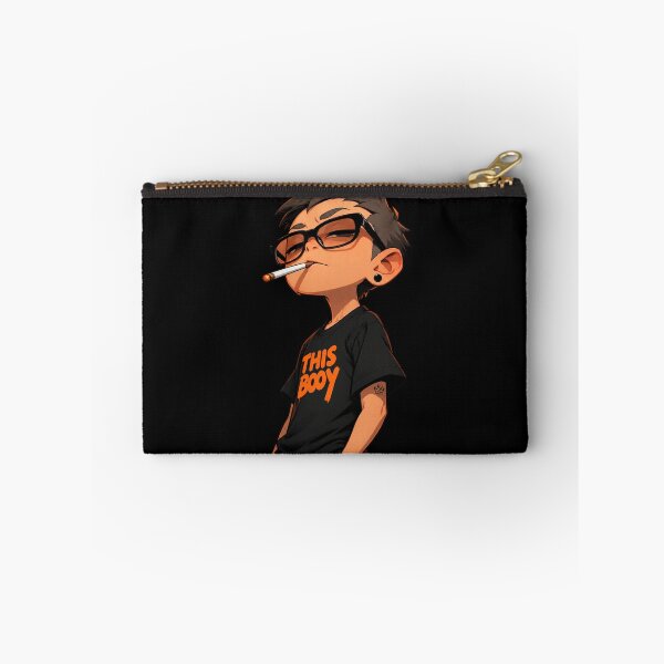 Item preview, Cool Bad Boy Anime Guy Streetwear Glasses Cigarette Vintage Art designed and sold by Shakhbata-1.