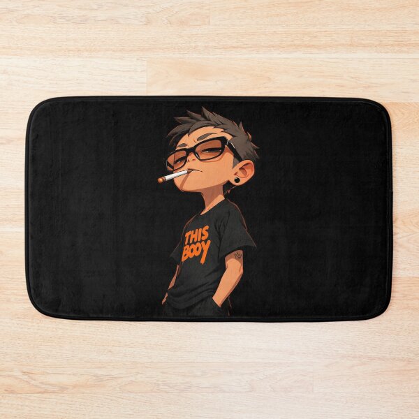 Item preview, Cool Bad Boy Anime Guy Streetwear Glasses Cigarette Vintage Art designed and sold by Shakhbata-1.