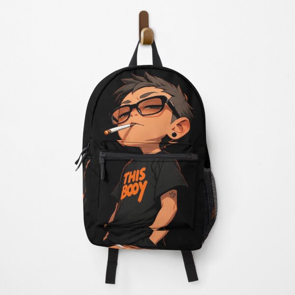 Item preview, Cool Bad Boy Anime Guy Streetwear Glasses Cigarette Vintage Art designed and sold by Shakhbata-1.