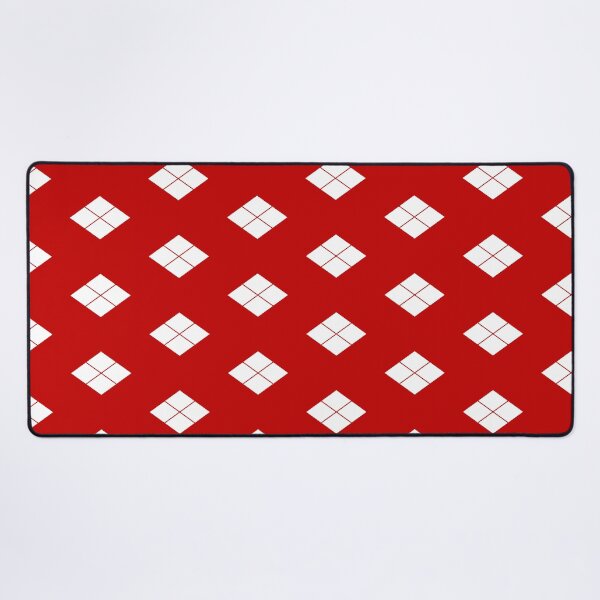 Item preview, Takeda Shingen Crest - Takeda Bishi Samurai Mon White Red Tile / Japanese Crest designed and sold by 戦国まーけっと SENGOKU MARKET.