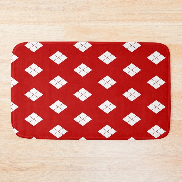 Item preview, Takeda Shingen Crest - Takeda Bishi Samurai Mon White Red Tile / Japanese Crest designed and sold by 戦国まーけっと SENGOKU MARKET.