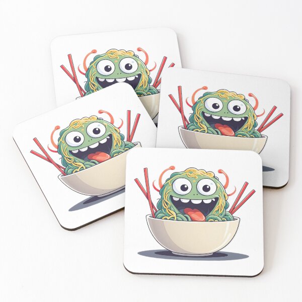 Item preview, Funny Monster Ramen Noodle Bowl Cute Cartoon Foodie designed and sold by designerbhai009.