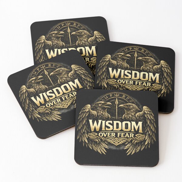Item preview, Wisdom Over Fear – Odin Ravens Norse Viking Design designed and sold by R3X .