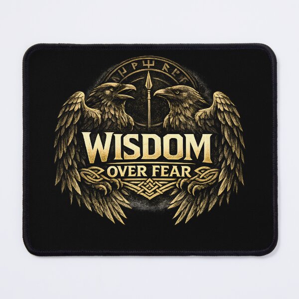 Item preview, Wisdom Over Fear – Odin Ravens Norse Viking Design designed and sold by R3X .