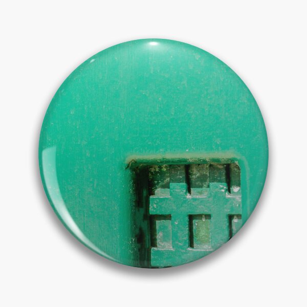 Item preview, Green Textured Metal Vent On Painted Door Close-Up Minimal Industrial Architectural Detail designed and sold by Nmallia.