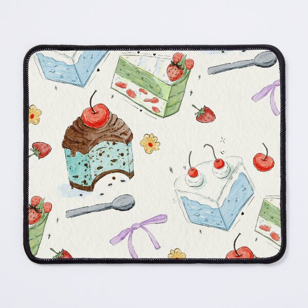 Item preview, Cute Watercolor Cake and Dessert Seamless Pattern designed and sold by LafinaArt.