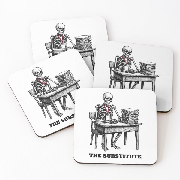 Item preview, The Substitute — Funny Skeleton Substitute Teacher Waiting  designed and sold by Uglyandcute.