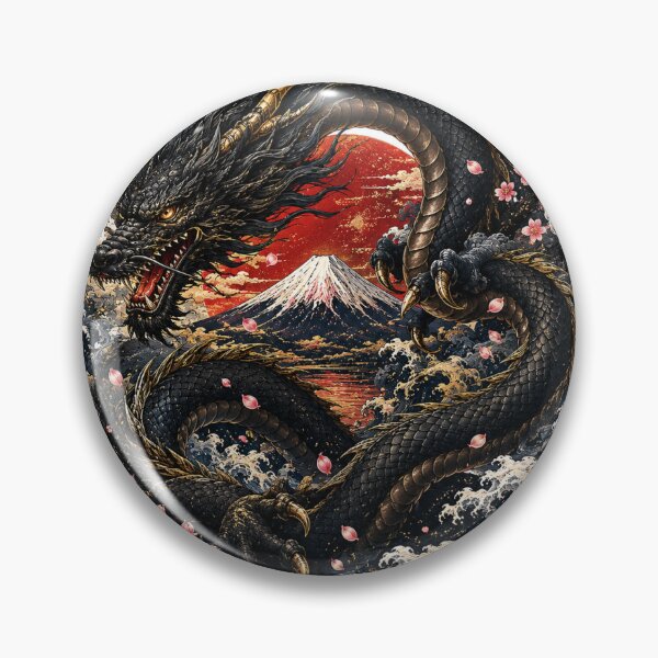 Item preview, Black Japanese Dragon designed and sold by Daihuku2525.